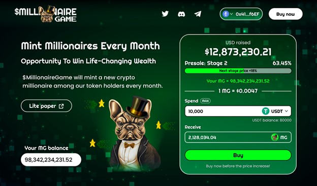 Can This Meme Coin Game Really Create a Millionaire Every Month? What is MillioniareGame (MG)?