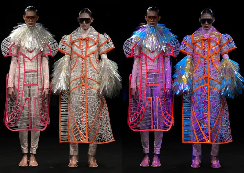 These Paris Fashion Week Outfits Transform Under Ultraviolet Light