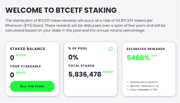 Deflationary Crypto Presale BTCETF Token Live Now With Staking Rewards: Roadmap