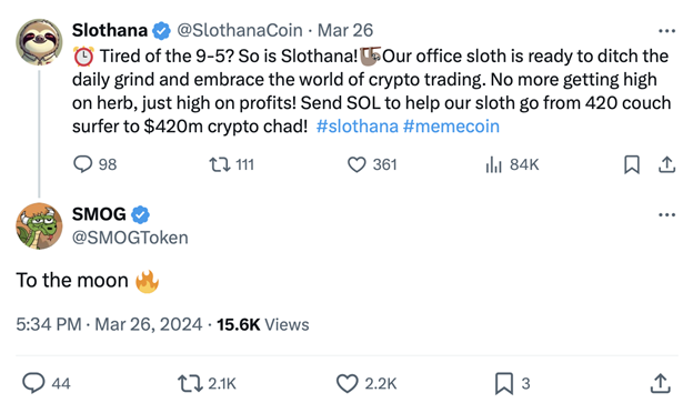 Solana Meme Coin 'Slothana' To Airdrop Tokens, Launch On DEX In 13 Days