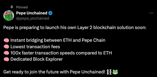 Pepe Unchained Presale Blasts Past $10M: A Meme Coin with its Own Blockchain