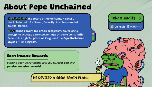 Crypto Analyst Says New Meme Coin Pepe Unchained Could Challenge Pepe, Dogecoin